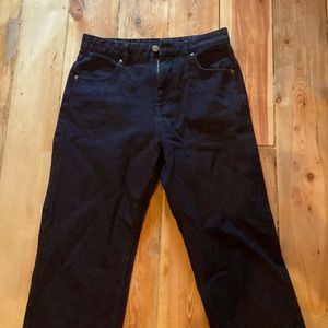 NWOT AFENDS organic denim straight leg jean, washed black, size 26